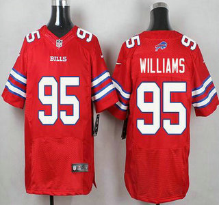 Men's Buffalo Bills #95 Kyle Williams Red 2015 NFL Nike Elite Jersey