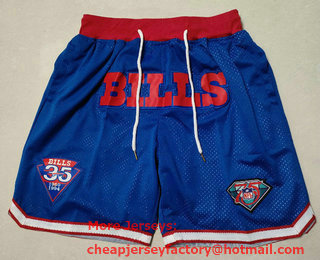 Men's Buffalo Bills Blue 75th Just Don Shorts