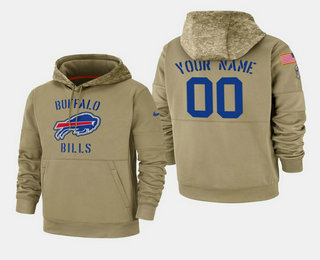 Men's Buffalo Bills Custom 2019 Salute to Service Sideline Therma Pullover Hoodie