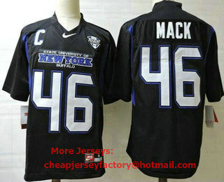 Men's Buffalo Bulls #46 Khalil Mack Black College Football Jersey