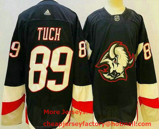 Men's Buffalo Sabres #89 Alex Tuch Black Alternate Authentic Jersey