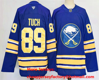 Men's Buffalo Sabres #89 Alex Tuch Blue 2024 Stitched Jersey