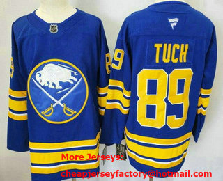 Men's Buffalo Sabres #89 Alex Tuch Blue 2024 Stitched Jersey