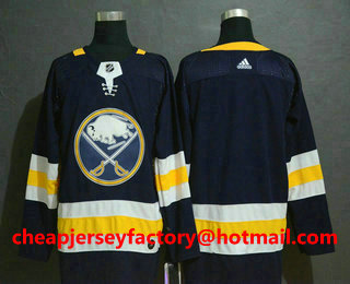 Men's Buffalo Sabres Blank Navy Blue Drift Fashion Adidas Stitched NHL Jersey