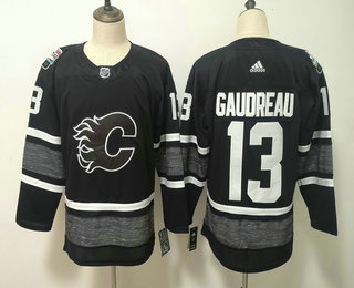 Men's Calgary Flames #13 Johnny Gaudreau Black 2019 NHL All-Star Game Adidas Stitched NHL Jersey