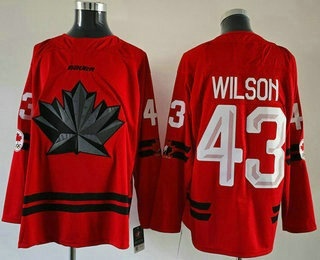 Men's Canada #43 Tom Wilson Red 2026 Olympics Authentic Jersey
