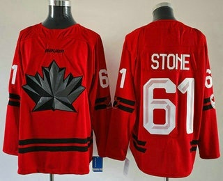 Men's Canada #61 Mark Stone Red 2026 Olympics Authentic Jersey