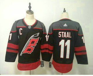 Men's Carolina Hurricanes #11 Jordan Staal Black Adidas Stitched NHL Jersey