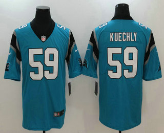 Men's Carolina Panthers #59 Luke Kuechly Blue 2017 Vapor Untouchable Stitched NFL Nike Limited Jersey