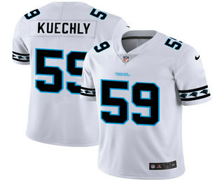 Men's Carolina Panthers #59 Luke Kuechly White 2019 NEW Vapor Untouchable Stitched NFL Nike Limited Jersey
