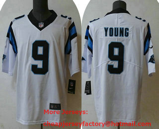 Men's Carolina Panthers #9 Bryce Young White 2023 Vapor Untouchable Stitched Nike Limited Jersey