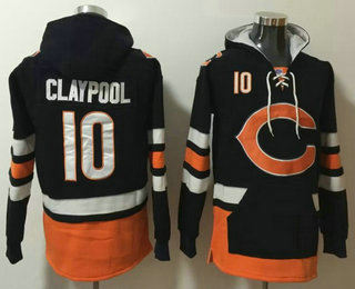Men's Chicago Bears #10 Chase Claypool NEW Blue Pocket Stitched NFL Pullover Hoodie