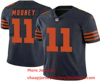Men's Chicago Bears #11 Darnell Mooney Limited Navy Alternate Vapor Jersey