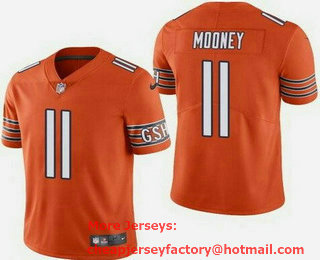 Men's Chicago Bears #11 Darnell Mooney Limited Orange Vapor Jersey