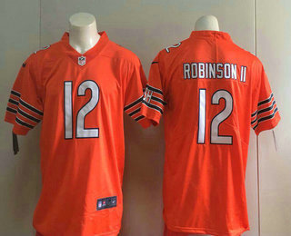 Men's Chicago Bears #12 Allen Robinson II Orange 2017 Vapor Untouchable Stitched NFL Nike Limited Jersey
