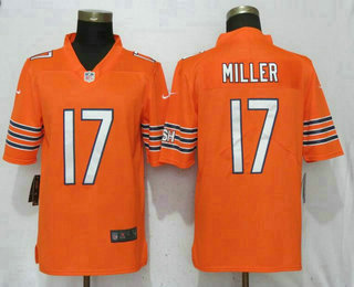 Men's Chicago Bears #17 Anthony Miller Orange 2018 Vapor Untouchable Stitched NFL Nike Limited Jersey