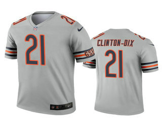 Men's Chicago Bears #21 Ha Ha Clinton-Dix Silver Inverted Legend Jersey