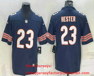 Men's Chicago Bears #23 Devin Hester Navy Blue 2021 Vapor Untouchable Stitched NFL Nike Limited Jersey