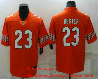 Men's Chicago Bears #23 Devin Hester Orange 2021 Vapor Untouchable Stitched NFL Nike Limited Jersey