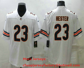 Men's Chicago Bears #23 Devin Hester White 2021 Vapor Untouchable Stitched NFL Nike Limited Jersey
