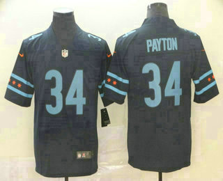Men's Chicago Bears #34 Walter Payton Navy Blue 2019 Vapor Untouchable Stitched NFL Nike City Edition Limited Jersey