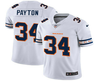 Men's Chicago Bears #34 Walter Payton White 2019 NEW Vapor Untouchable Stitched NFL Nike Limited Jersey