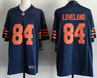 Men's Chicago Bears #84 Colston Loveland Limited Navy Alternate Vapor Jersey