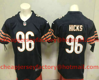 Men's Chicago Bears #96 Akiem Hicks Blue 2017 Vapor Untouchable Stitched NFL Nike Limited Jersey