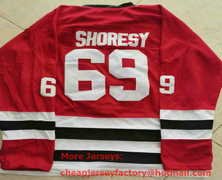 Men's Chicago Blackhawks #69 Shoresy Red Adidas Stitched NHL Jersey