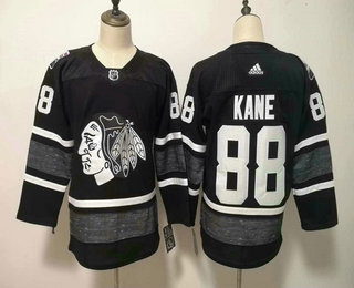 Men's Chicago Blackhawks #88 Patrick Kane Black 2019 NHL All-Star Game Adidas Stitched NHL Jersey