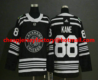 Men's Chicago Blackhawks #88 Patrick Kane Black 2019 Winter Classic Adidas Stitched NHL Jersey