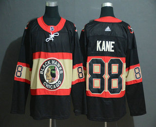 Men's Chicago Blackhawks #88 Patrick Kane NEW Black Third Adidas Stitched NHL Jersey