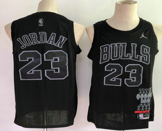 Men's Chicago Bulls #23 Michael Jordan MVP Black 2020 Brand Jordan Swingman Stitched NBA Jersey