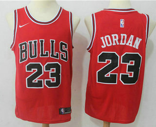 Men's Chicago Bulls #23 Michael Jordan Red 2017-2018 Nike Swingman Stitched NBA Jersey