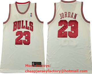 Men's Chicago Bulls #23 Michael Jordan White Stitched NBA Nike AU Jersey