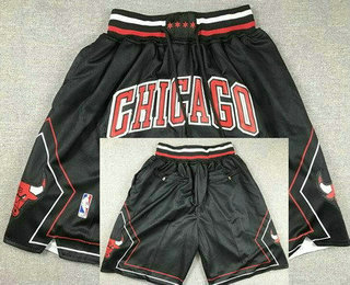 Men's Chicago Bulls Black Just Don Shorts