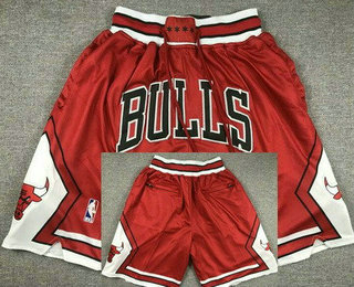 Men's Chicago Bulls Red Just Don Shorts