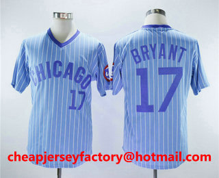 Men's Chicago Cubs #17 Mark Grace Retired Light Blue 1979 Turn Back The Clock Stitched Baseball Jersey