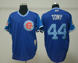Men's Chicago Cubs #44 Anthony Rizzo Tony Royal 2018 LLWS Players Weekend Stitched Nickname Jersey