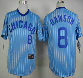 cubs blue pinstripe jersey