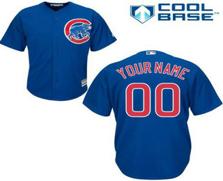 Men's Chicago Cubs Blue Customized Jersey