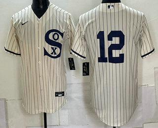 Men's Chicago White Sox #12 Colson Montgomery Cream 2021 Field of Dreams Authentic Jersey