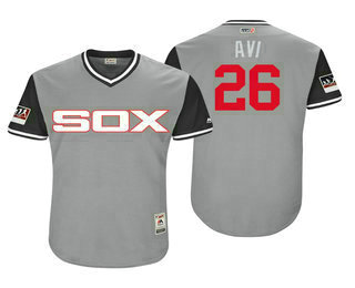 Men's Chicago White Sox #26 Avisail Garcia Avi Gray-Black 2018 Players' Weekend Authentic Jersey