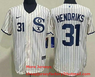 Men's Chicago White Sox #31 Liam Hendriks Cream Player Name 2021 Field of Dreams Authentic Jersey