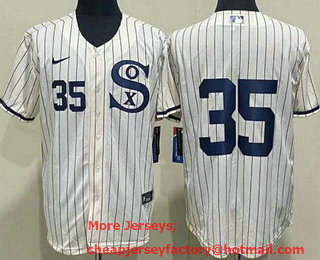 Men's Chicago White Sox #35 Frank Thomas Cream 2021 Field of Dreams Authentic Jersey
