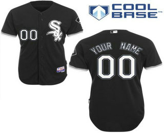 Men's Chicago White Sox Alternate Black Customized Jersey