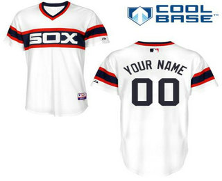 Men's Chicago White Sox Alternate White Customized Jersey