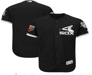 Men's Chicago White Sox Blank Black 2018 Spring Training Stitched MLB Flex Base Jersey
