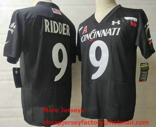 Men's Cincinnati Bearcats #9 Desmond Ridder Black College Football Jersey