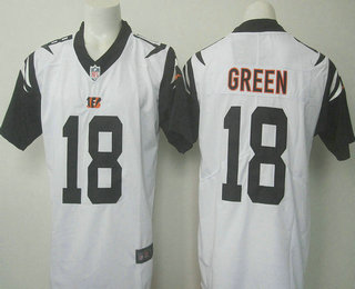 Men's Cincinnati Bengals #18 A. J. Green White 2016 Color Rush Stitched NFL Nike Limited Jersey